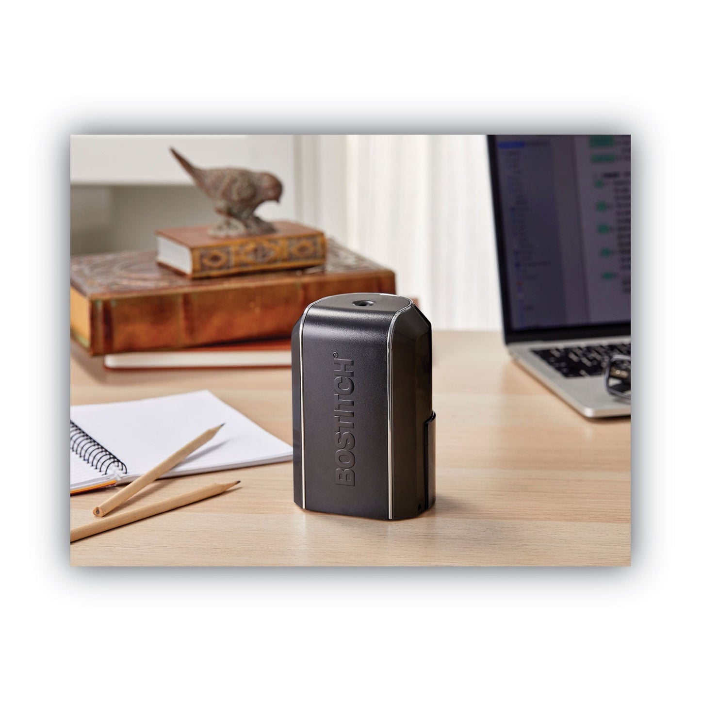 Bostitch Vertical Electric Pencil Sharpener, AC-Powered, 4.5 x 3.75 x 5.5, Black