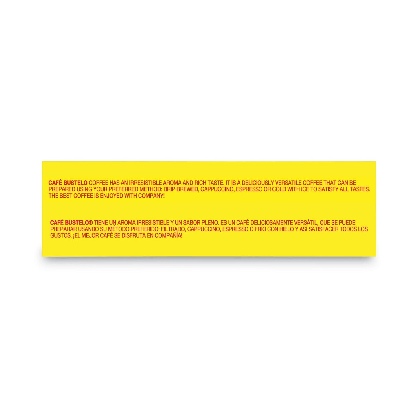 Café Bustelo Coffee, Espresso, 10 oz Brick Pack