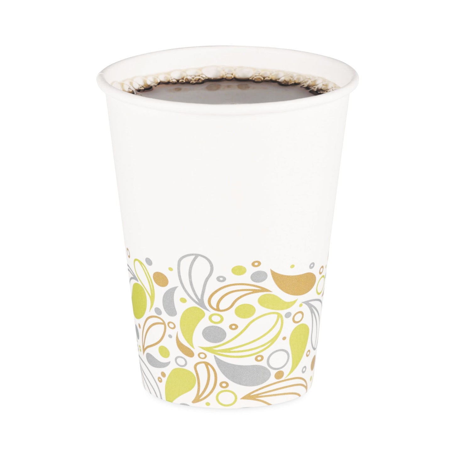 Boardwalk Deerfield Printed Paper Hot Cups, 12 oz, 50 Cups/Sleeve, 20 Sleeves/Carton