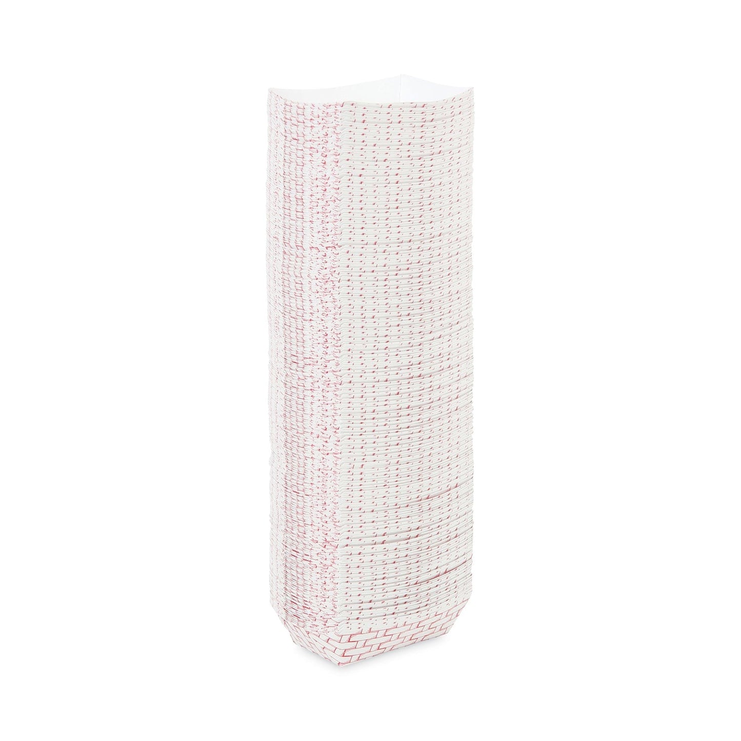 Boardwalk Paper Food Baskets, 0.25 lb Capacity, 2.69 x 1.05 x 4, Red/White, 1,000/Carton