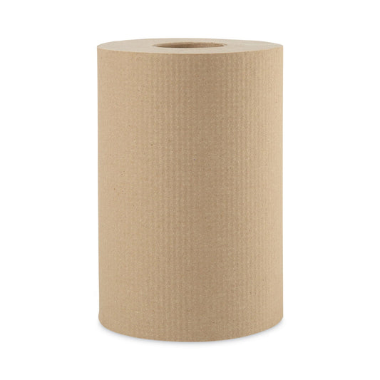 Boardwalk Hardwound Paper Towels, 1-Ply, 8" x 350 ft, Natural, 12 Rolls/Carton