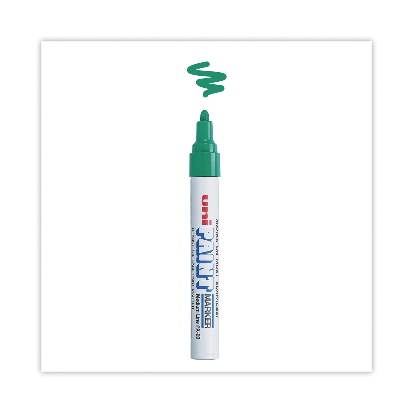 uni Permanent Marker, Medium Bullet Tip, Green