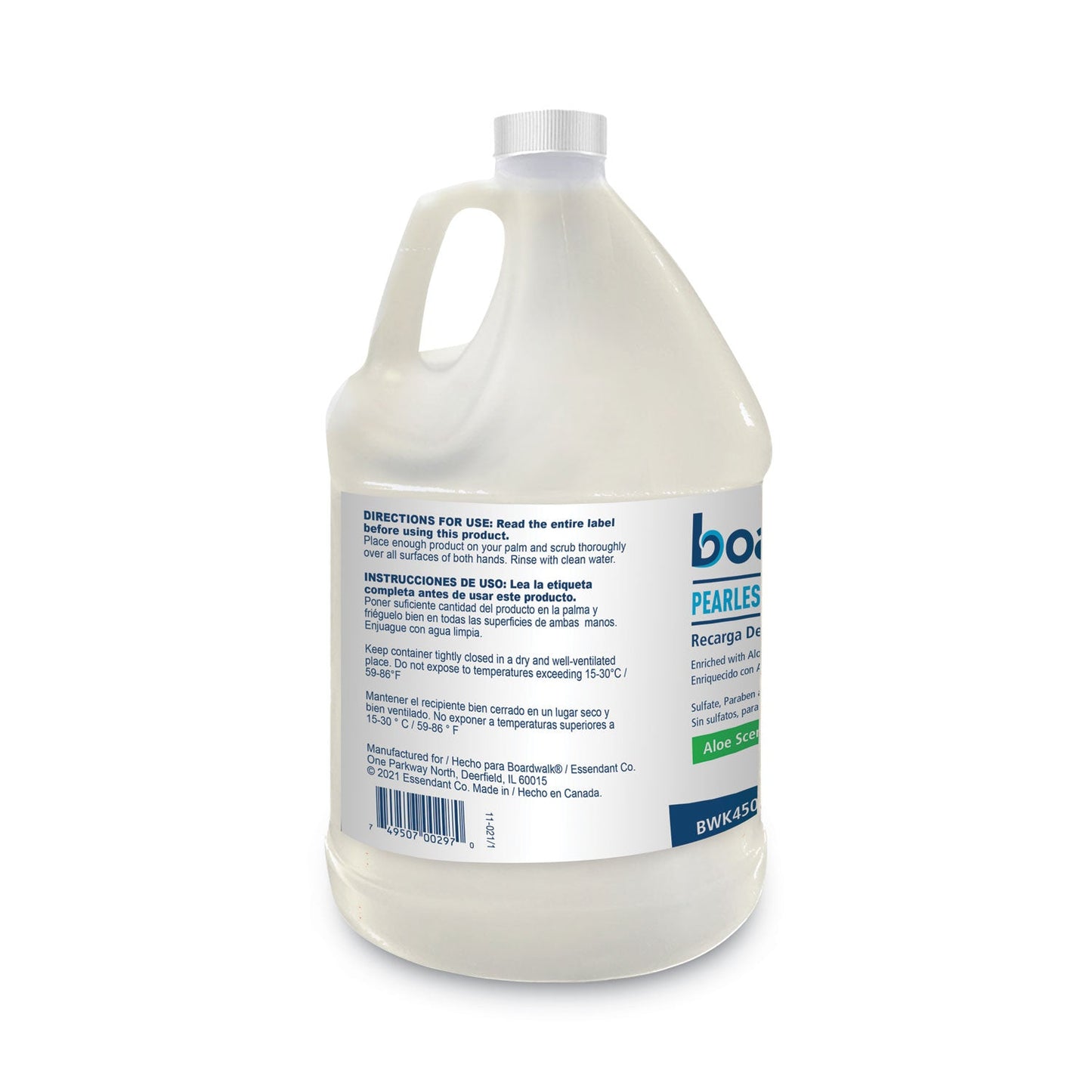 Boardwalk Pearlescent Moisturizing Liquid Hand Soap Refill, Aloe Scent, 1 gal Bottle,