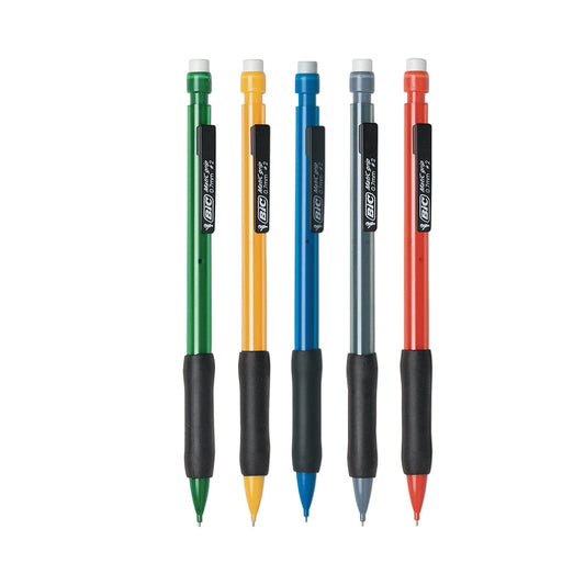 BIC Xtra-Comfort Mechanical Pencil, 0.7 mm, HB (#2.5), Black Lead, Assorted Barrel Colors, Dozen