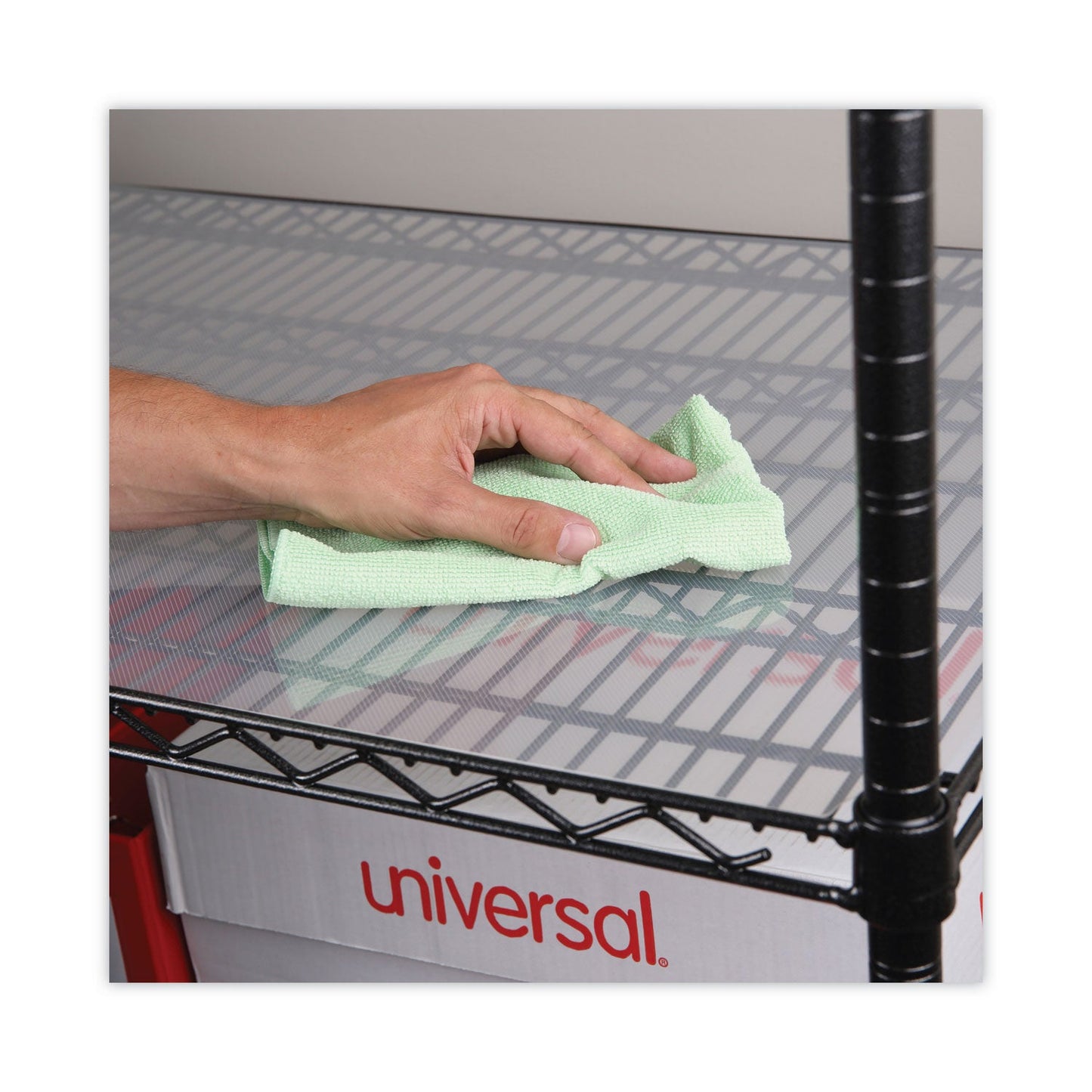 Alera Shelf Liners For Wire Shelving, Clear Plastic, 36w x 18d, 4/Pack