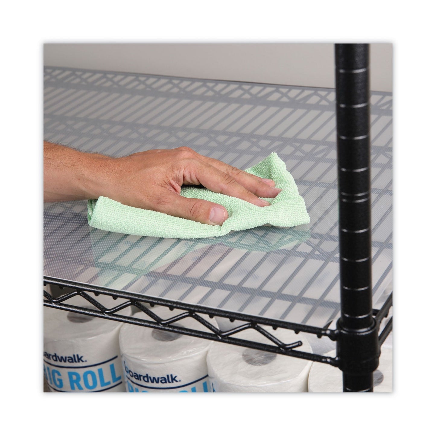 Alera Shelf Liners For Wire Shelving, Clear Plastic, 36w x 18d, 4/Pack