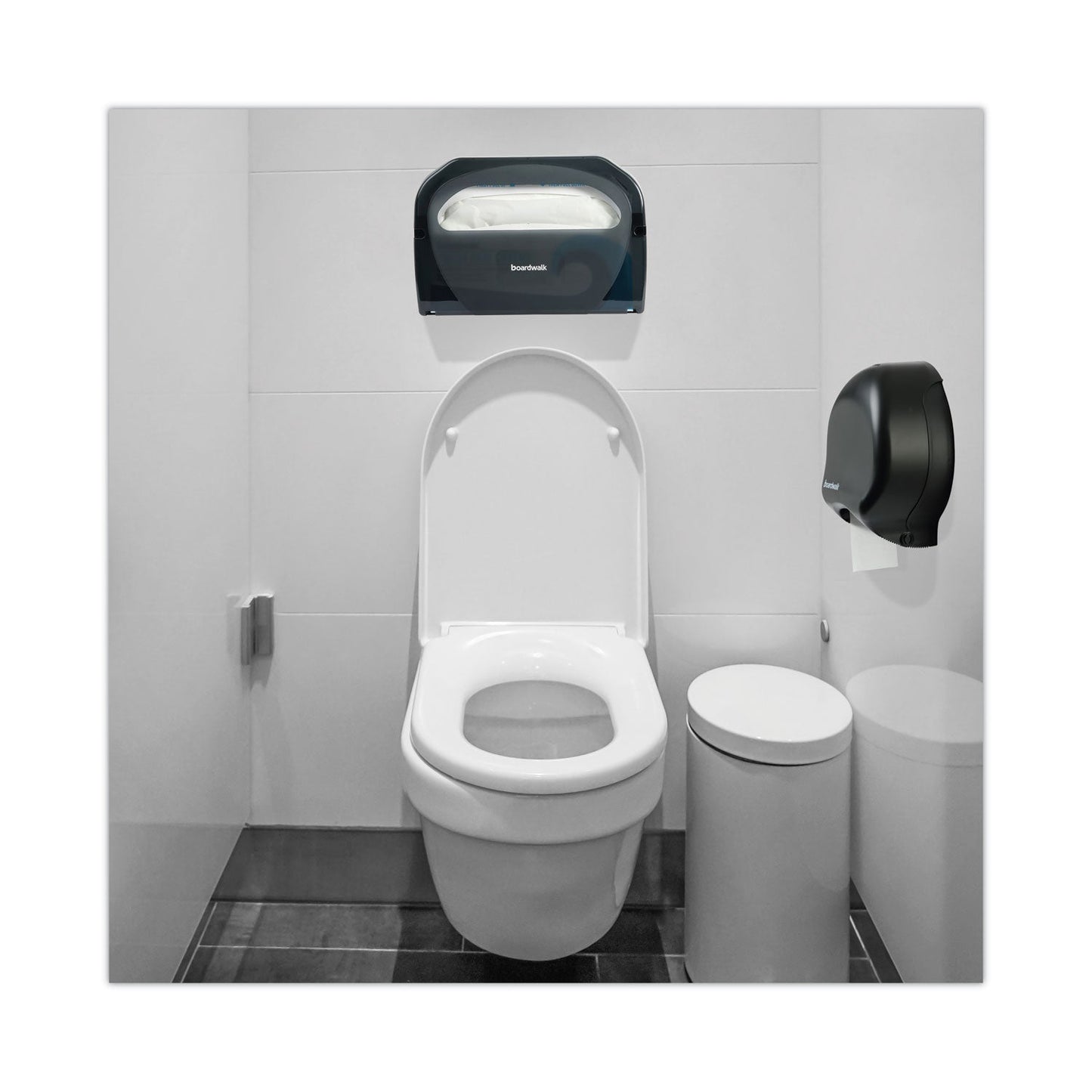 Boardwalk JRT Bath Tissue, Jumbo, Septic Safe, 2-Ply, White, 3.5" x 1,000 ft, 12 Rolls/Carton