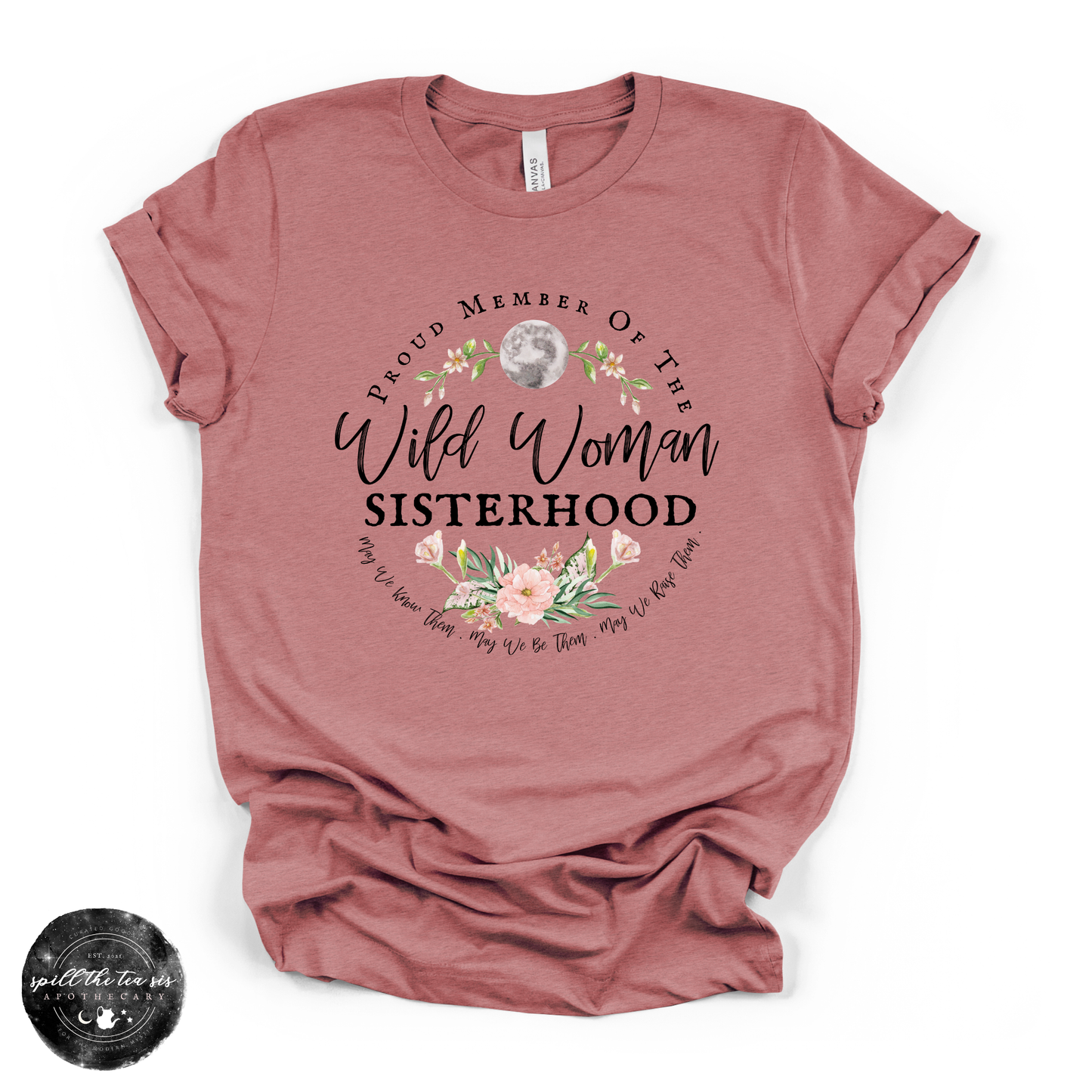 Wild Woman Sisterhood Tee | Witchy Empowerment Graphic T-Shirt