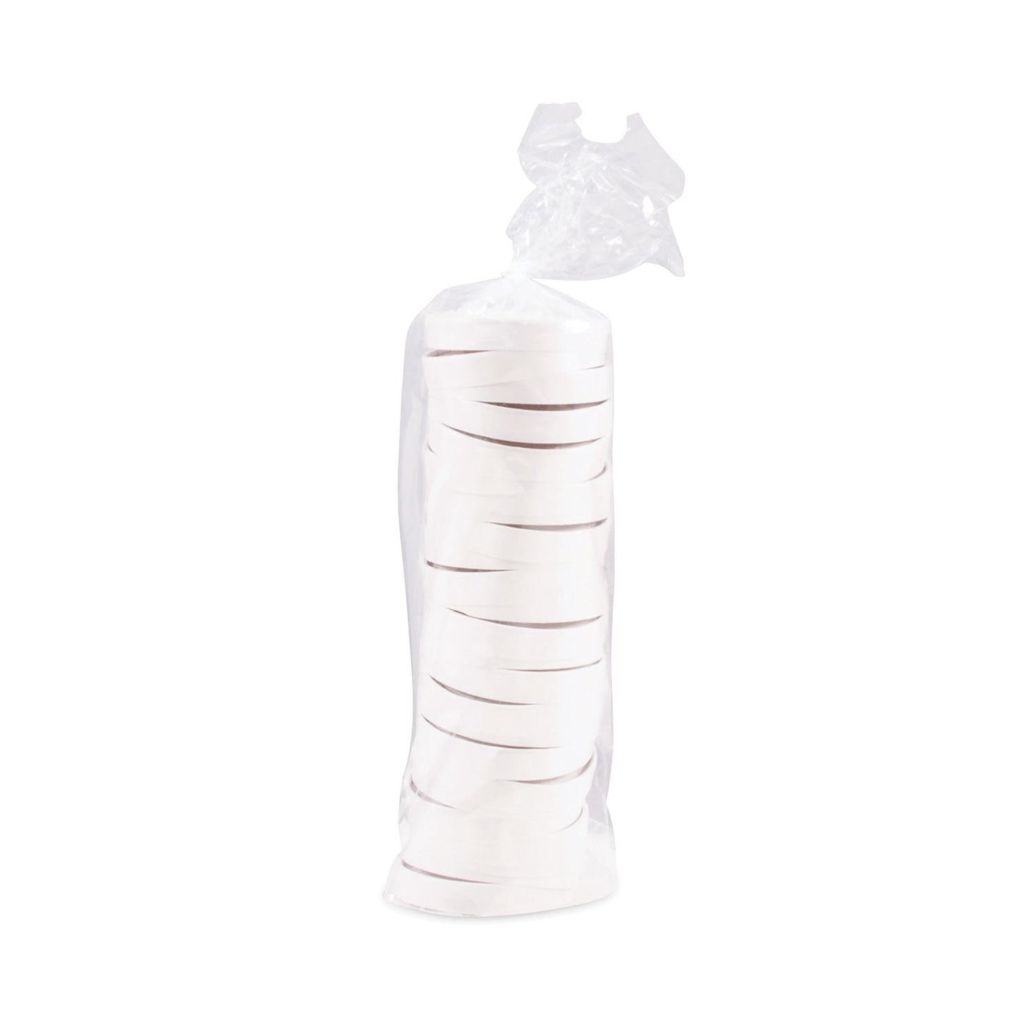 Dart Paper Lids for 16 oz Food Containers, Vented, 3.9" Diameter x 0.9"h, White, 25/Bag, 20 Bags/Carton