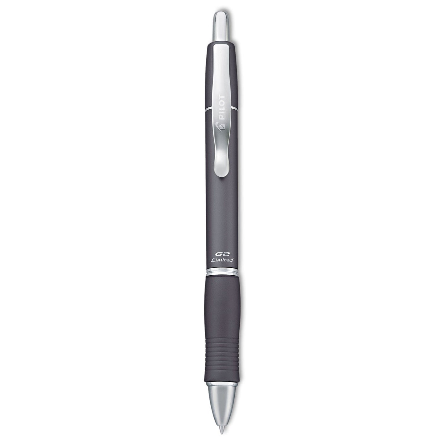 Pilot G2 Limited Gel Pen, Retractable, Fine 0.7 mm, Black Ink, Charcoal Barrel