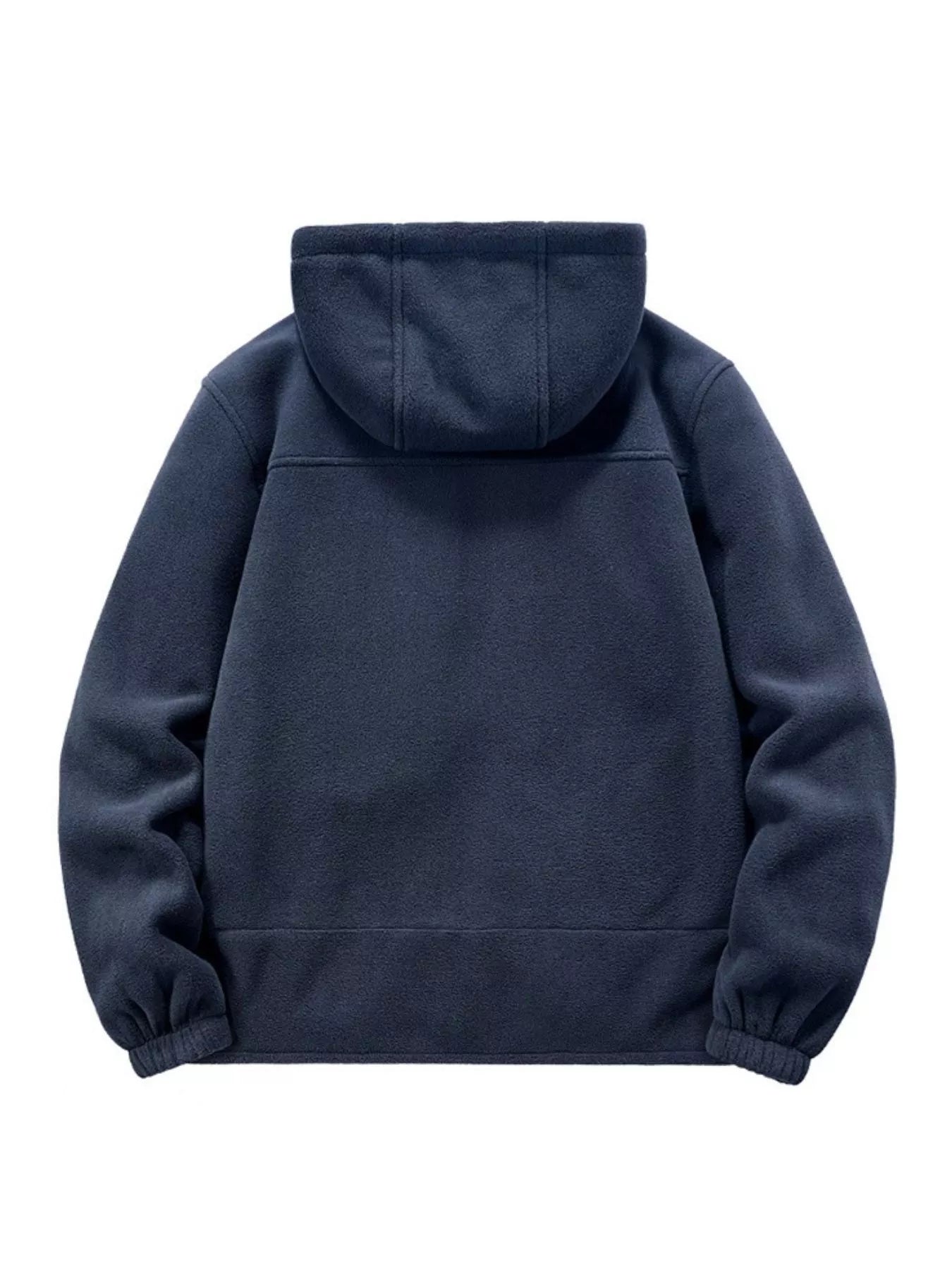 Men's Plus Size Hooded Fleece Full-Zip Jacket
