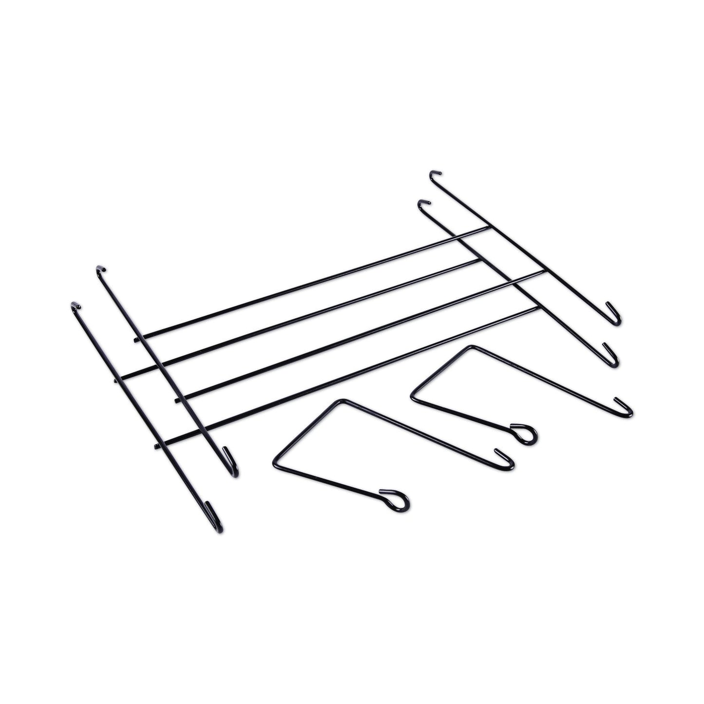 Universal Mesh Three-Pack Wall Files, 3 Sections, Letter Size, 14.13" x 3.38" x 8.5", Black