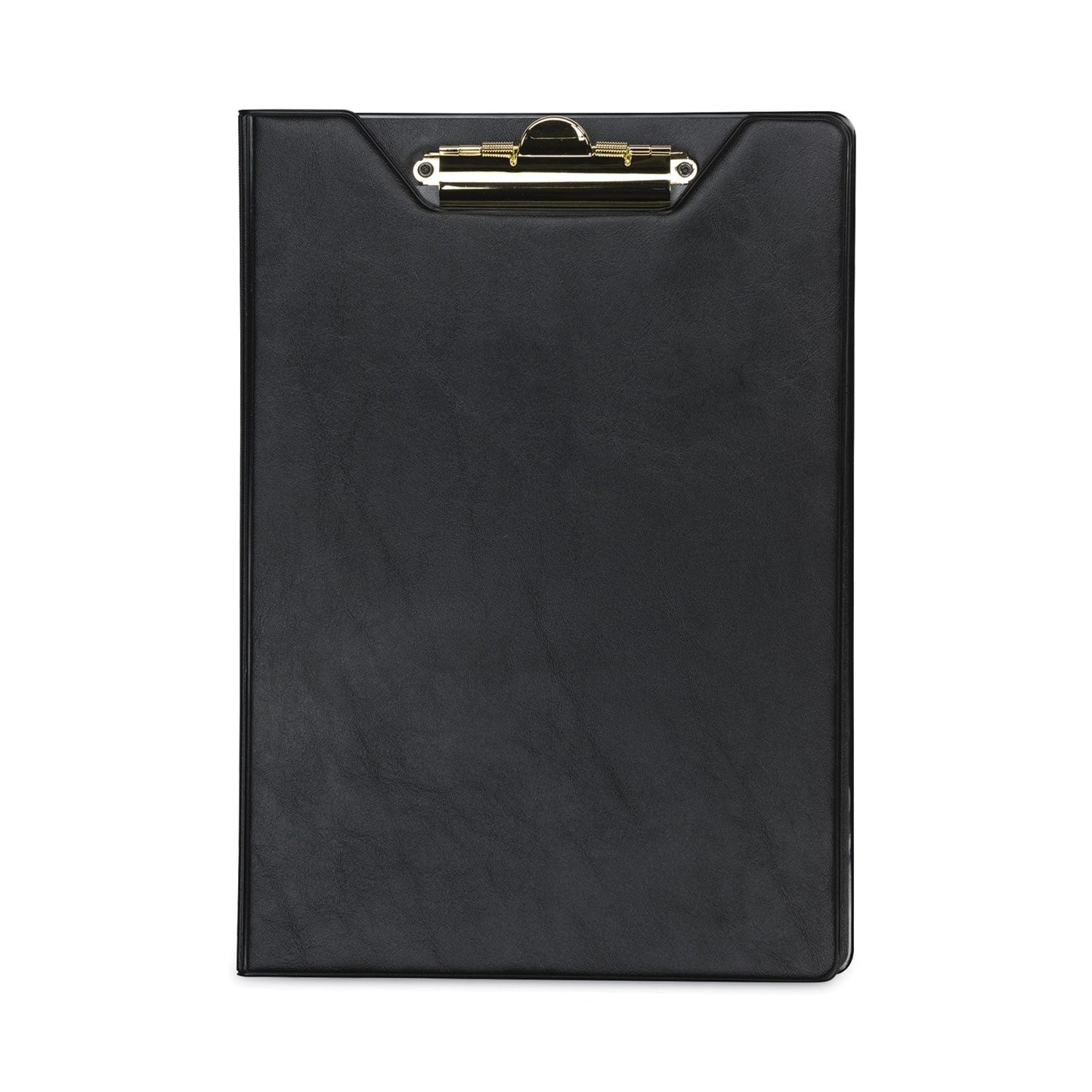 Samsill Value Padfolio, Heavyweight Sealed Vinyl, Brass Clip, Inside Front Pocket, Black