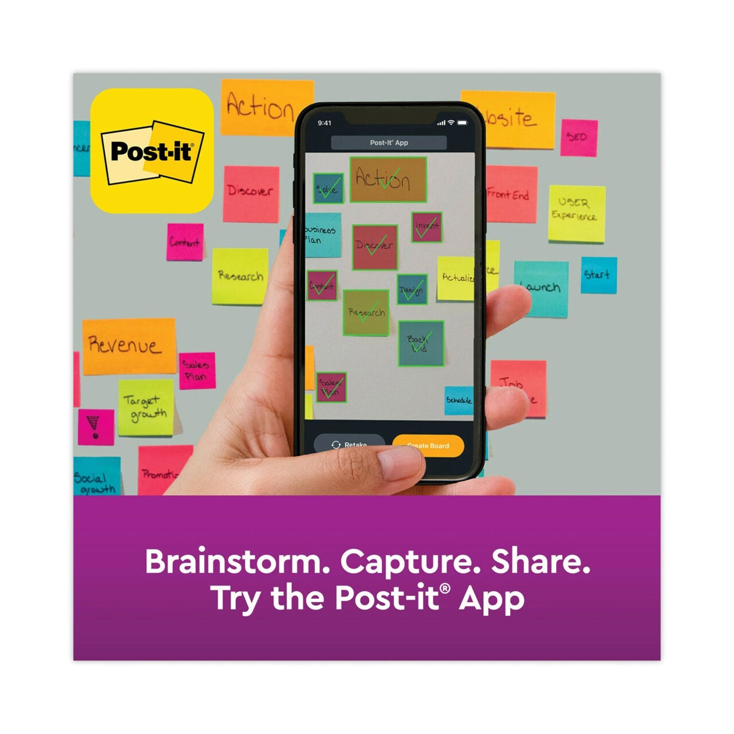 Post-it Pads in Canary Yellow, Cabinet Pack, 3" x 3", 90 Sheets/Pad, 24 Pads/Pack