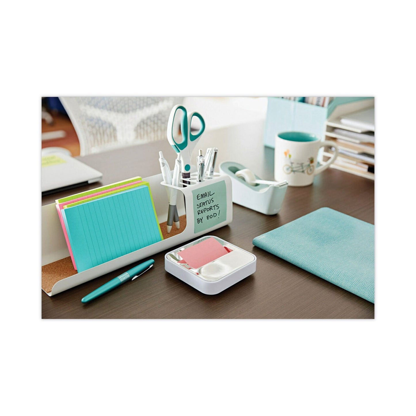 Post-it Original Pop-up Refill, Beachside Cafe Collection Alternating-Color Value Pack, 3" x 3", 100 Sheets/Pad, 12 Pads/Pack