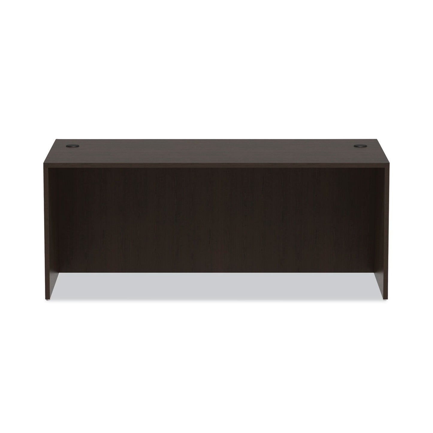 Alera Valencia Series Straight Front Desk Shell, 71" x 35.5" x 29.63", Espresso