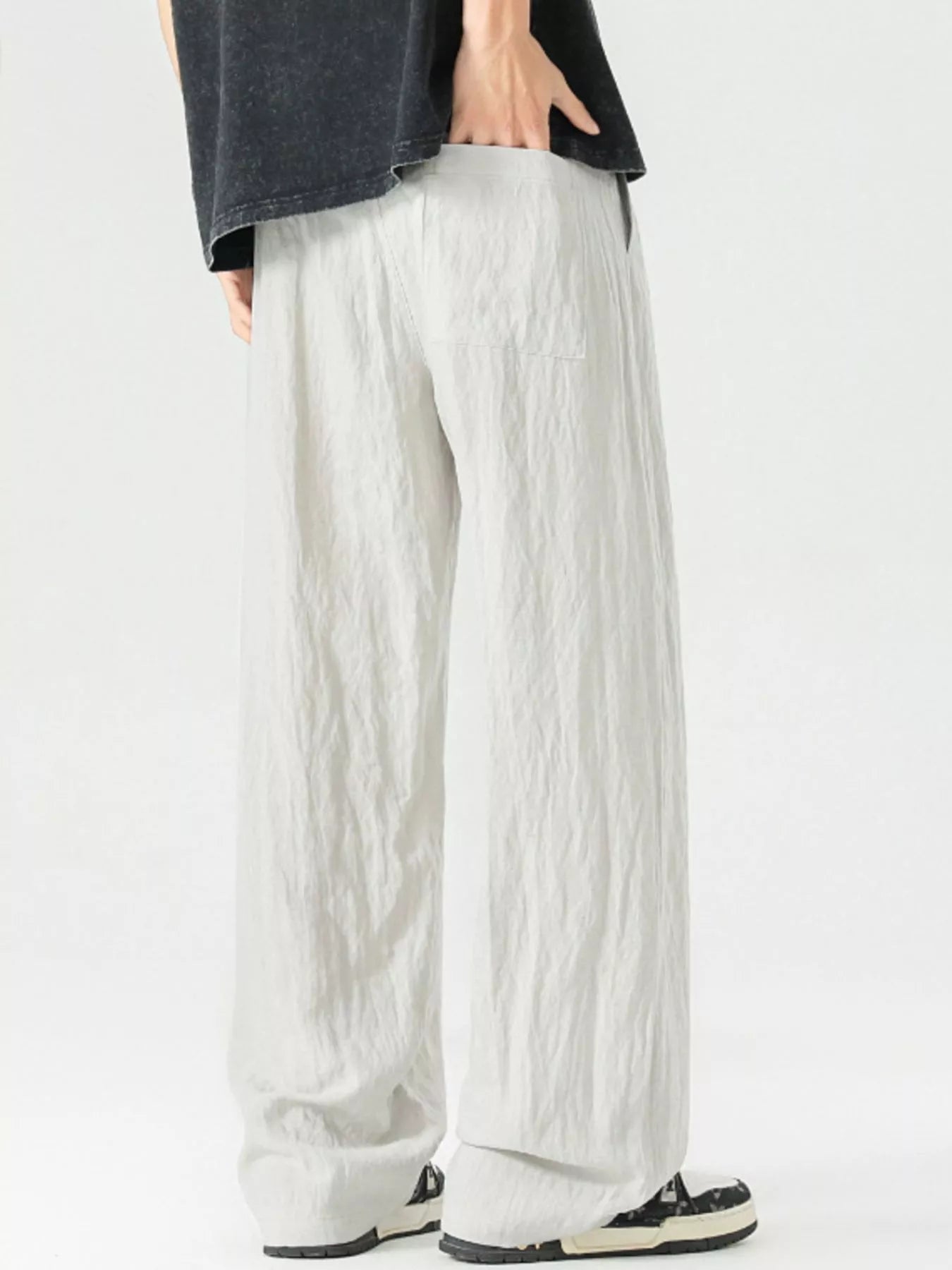Men's Full Size Lightweight Wide Leg Pants Plus Size