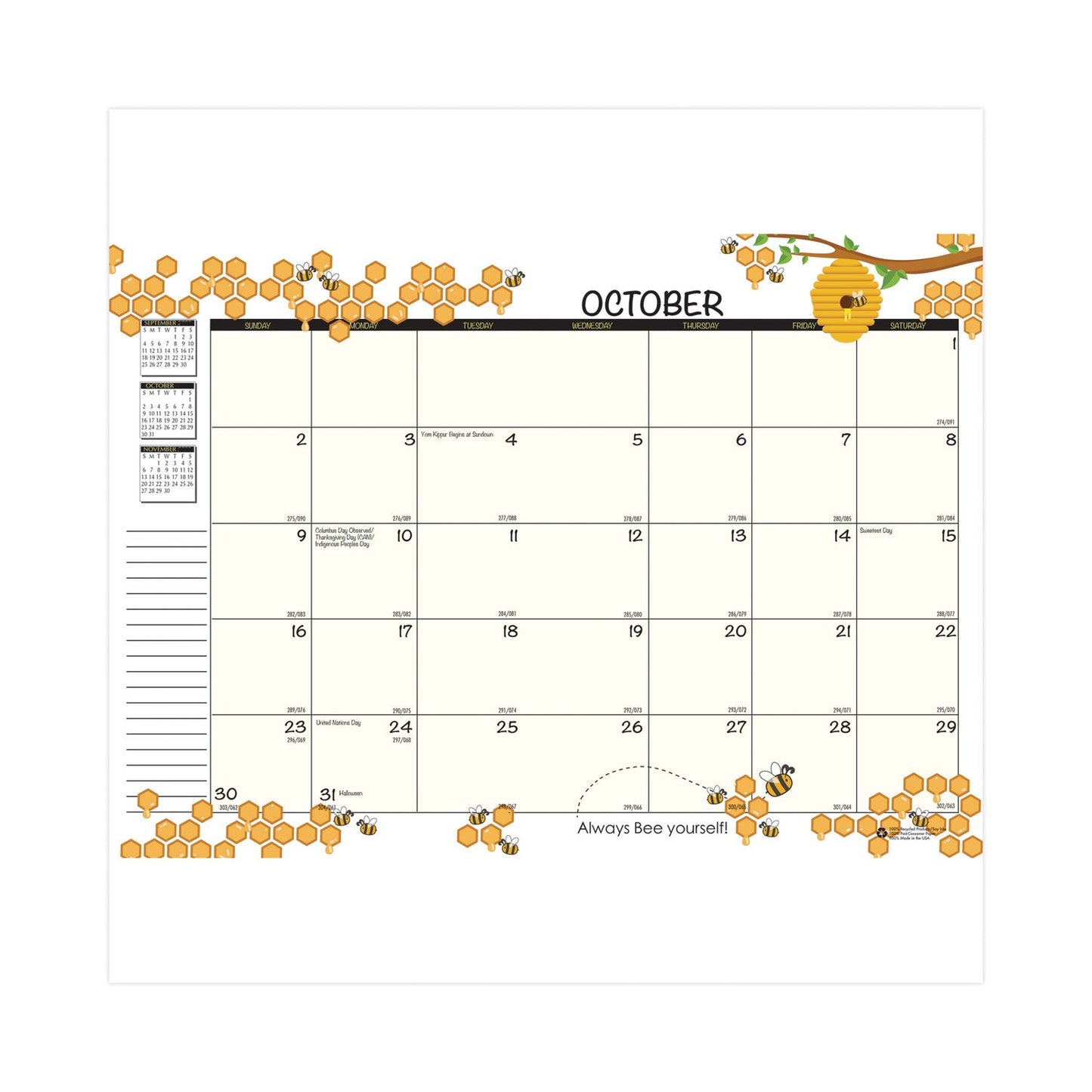 House of Doolittle Recycled Academic Honeycomb Planner, Honeycomb Artwork, 10 x 7, Multicolor Cover, 12-Month (Aug to July): 2023