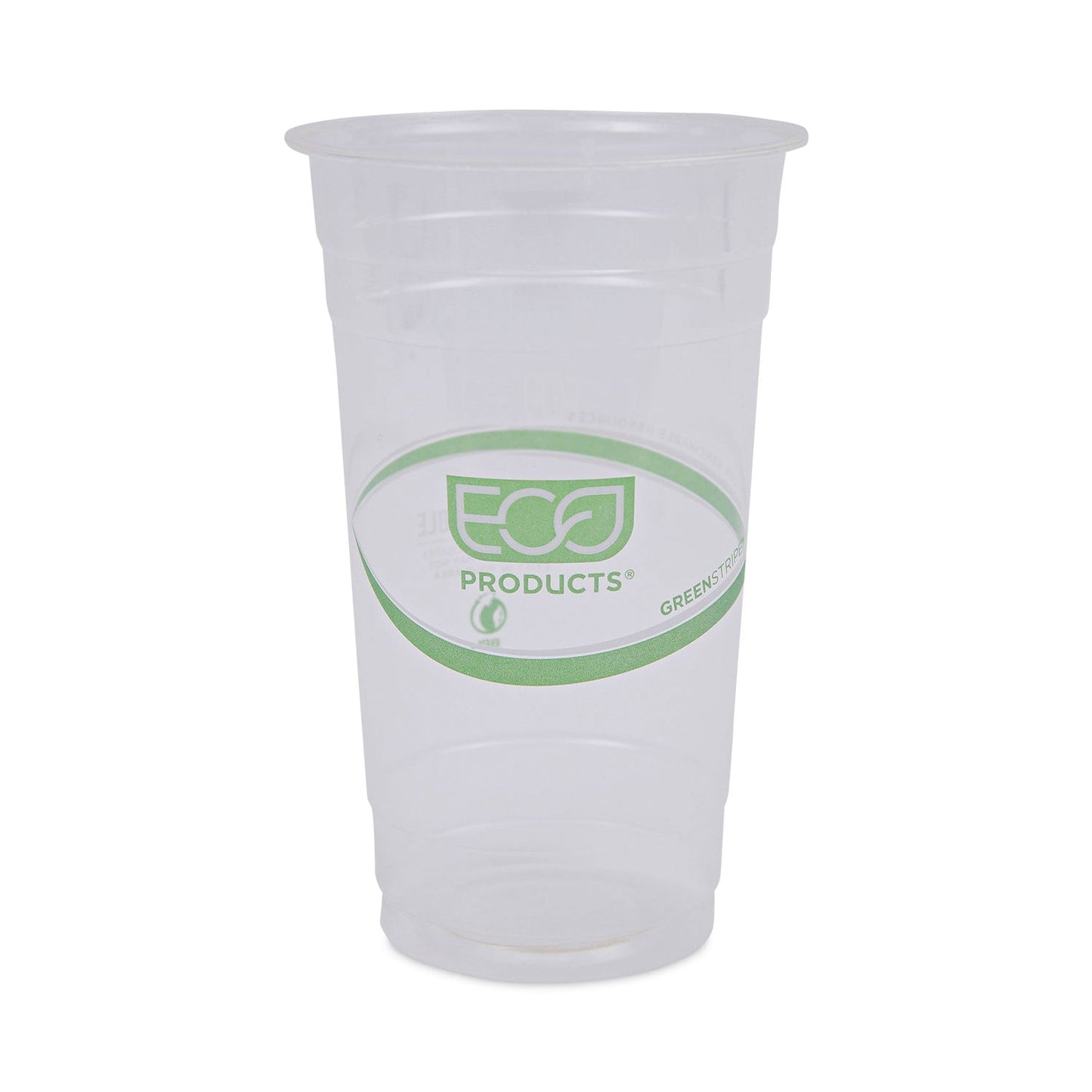 Eco-Products GreenStripe Renewable and Compostable PLA Cold Cups, 24 oz, 50/Pack, 20 Packs/Carton