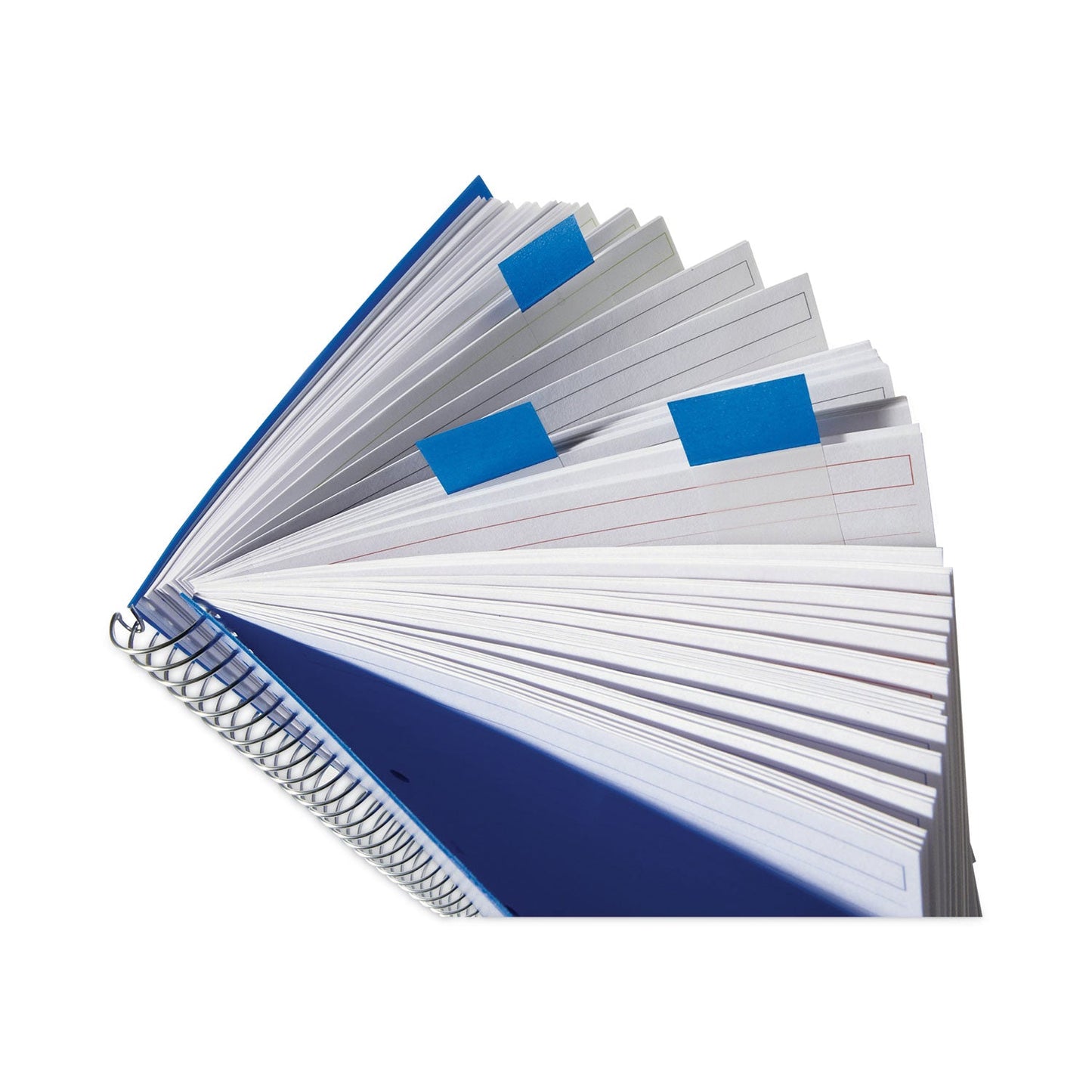 Post-it Marking Page Flags in Dispensers, Blue, 50 Flags/Dispenser, 12 Dispensers/Pack
