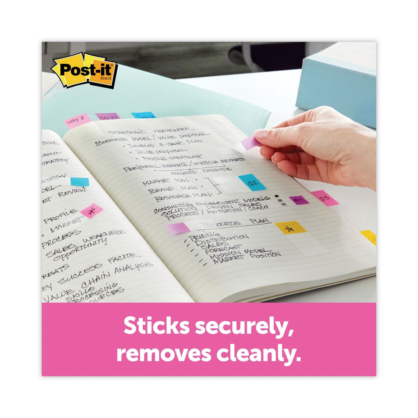 Post-it Page Flag Value Pack, 0.5 x 1.75, Assorted Colors, 280 Page Flags, 48, 1/2" Arrows/Pack