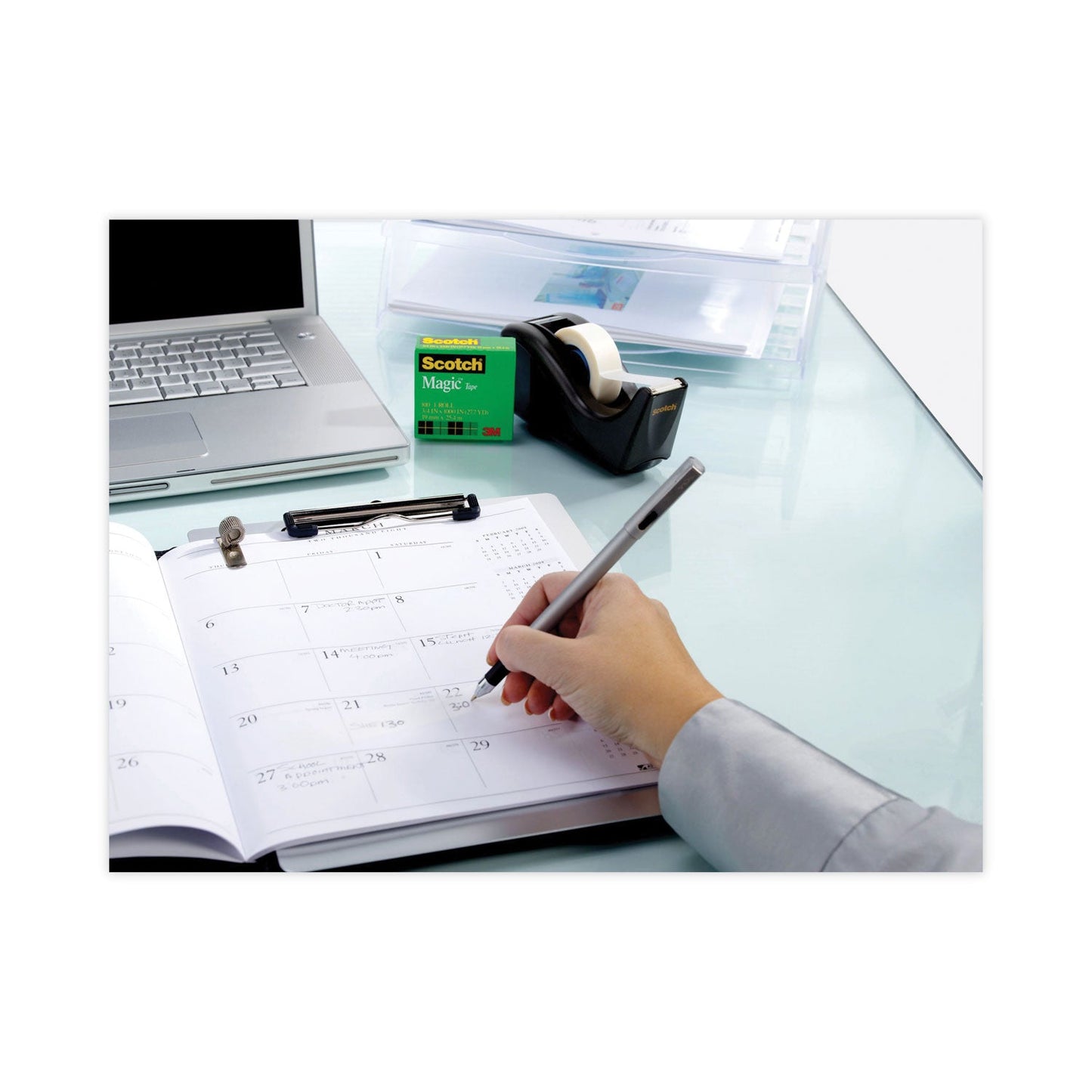 Scotch Magic Tape Refill, 3" Core, 0.75" x 72 yds, Clear, 2/Pack