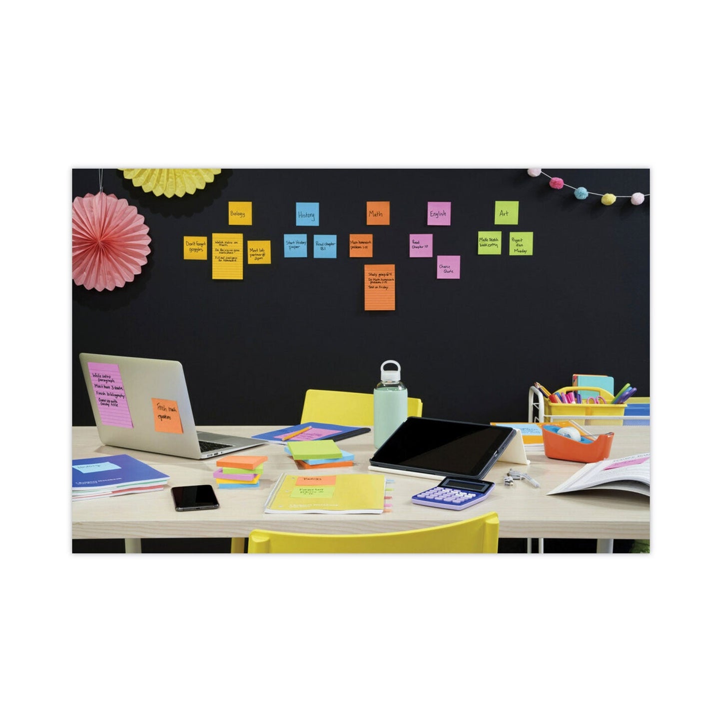 Post-it Pads in Energy Boost Collection Colors, Cabinet Pack, 3" x 3", 70 Sheets/Pad, 24 Pads/Pack