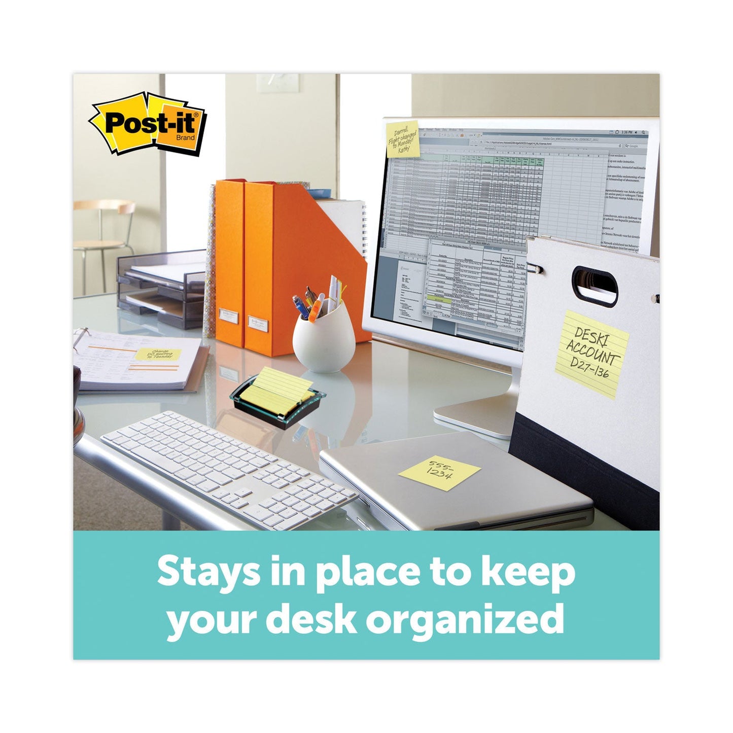 Post-it Original Canary Yellow Pop-up Refill, 3" x 3", Canary Yellow, 100 Sheets/Pad, 12 Pads/Pack