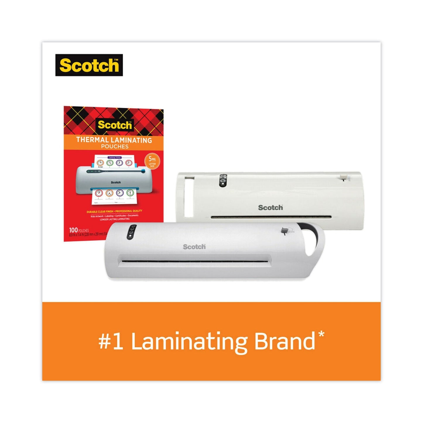 Scotch Laminating Pouches, 3 mil, 9" x 11.5", Gloss Clear, 50/Pack