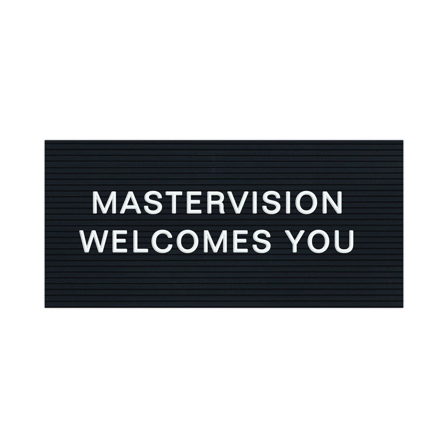 MasterVision White Plastic Set of Letters, Numbers and Symbols, Uppercase, 1"h