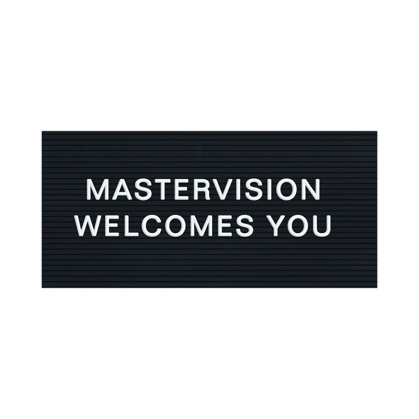 MasterVision White Plastic Set of Letters, Numbers and Symbols, Uppercase, 1"h