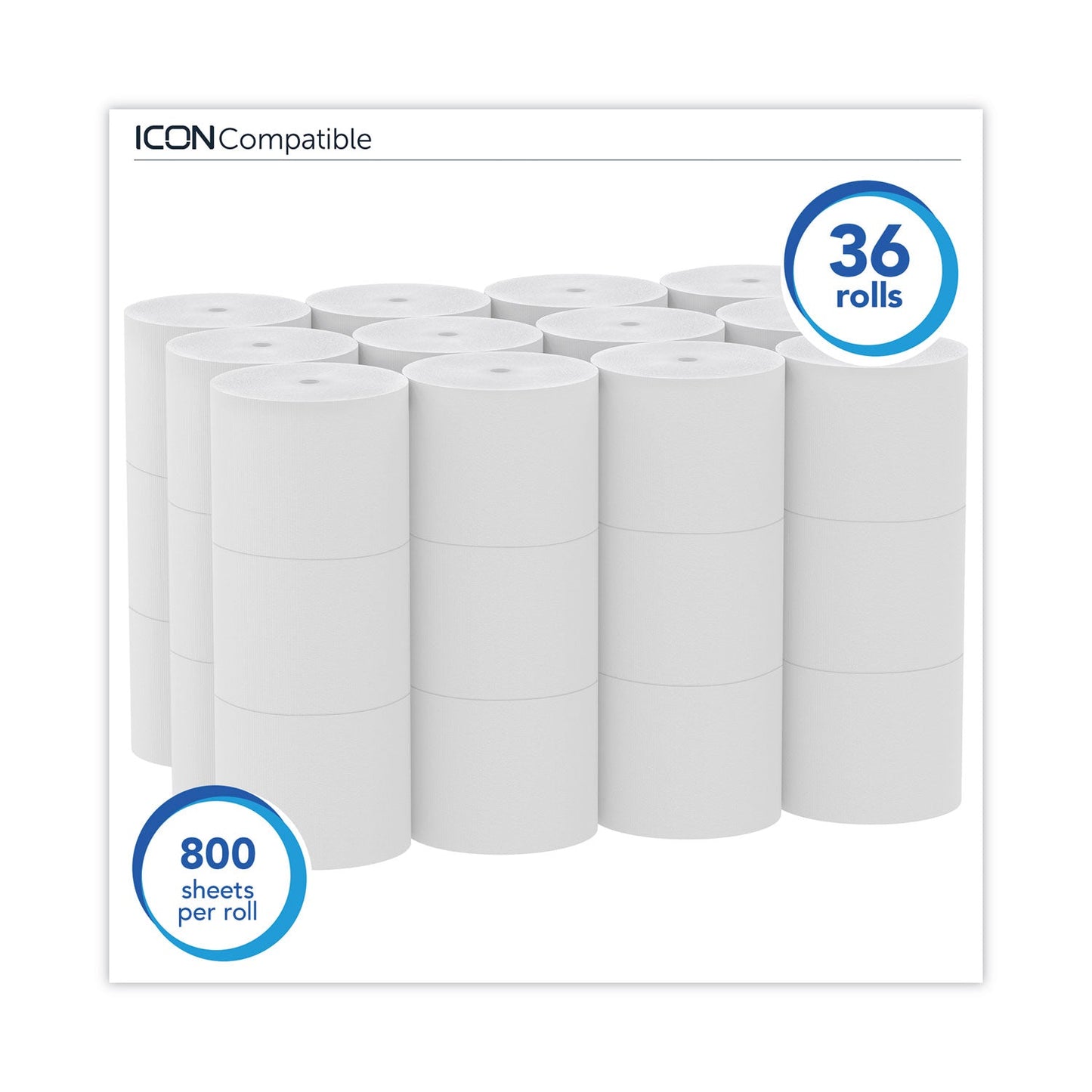 Scott Essential Extra Soft Coreless Standard Roll Bath Tissue, Septic Safe, 2-Ply, White, 800 Sheets/Roll, 36 Rolls/Carton