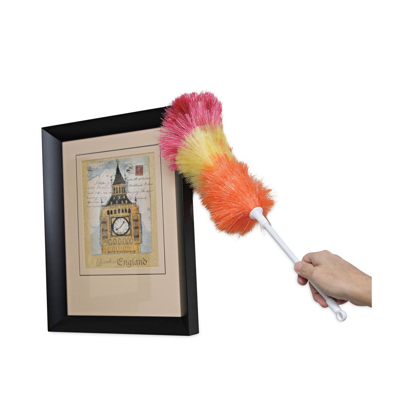Boardwalk Polywool Duster w/20" Plastic Handle, Assorted Colors