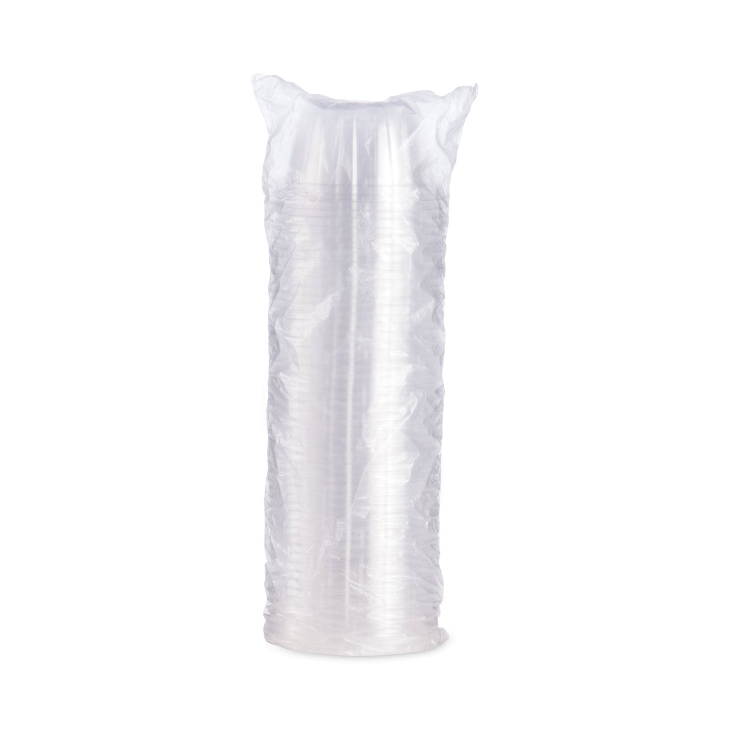 Dart D-T Sundae/Cold Cup Lids, Fits 6, 8, 12 oz Foam Cups, Clear, 50/Pack, 20 Packs/Carton