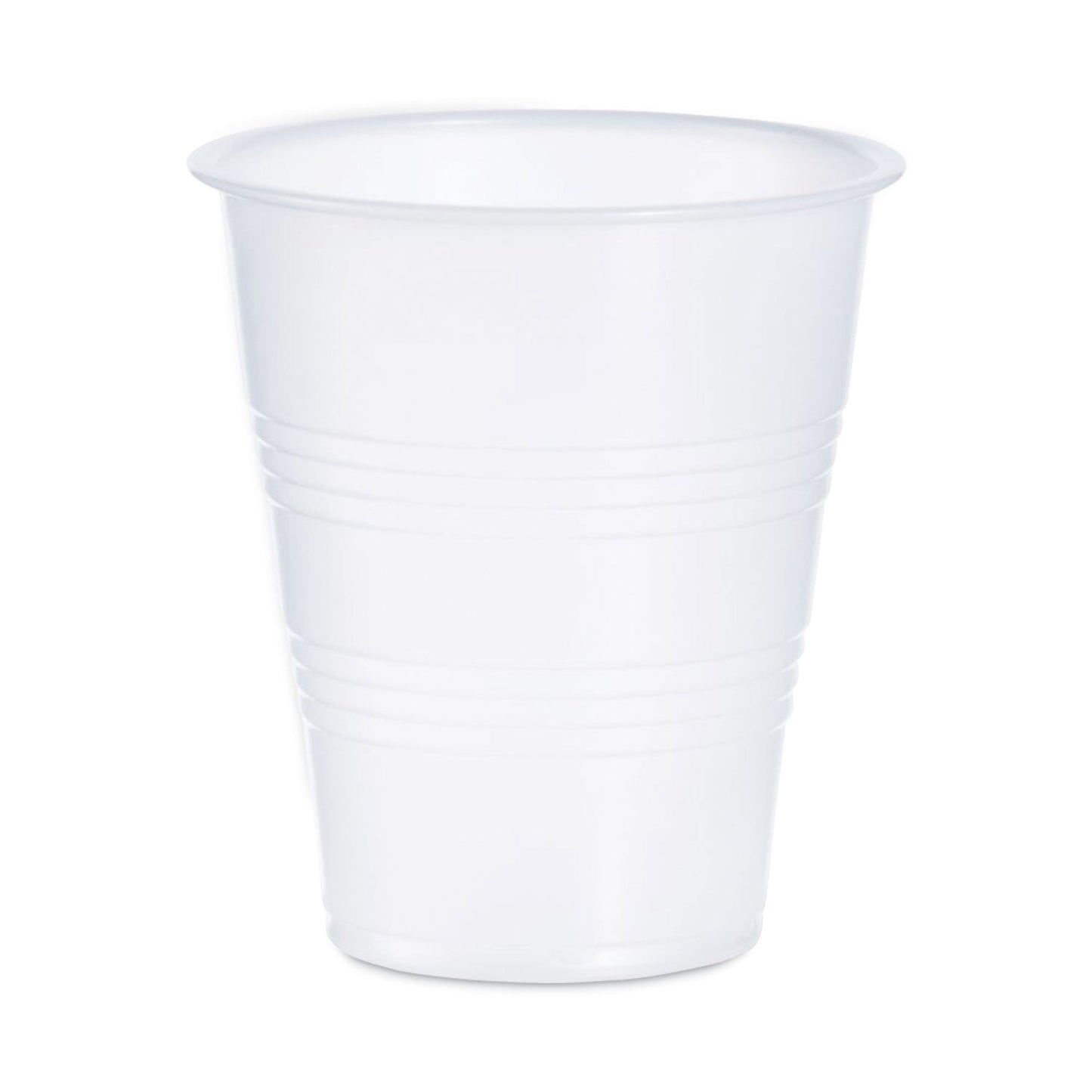 Dart High-Impact Polystyrene Cold Cups, 7 oz, Translucent, 100 Cups/Sleeve, 25 Sleeves/Carton