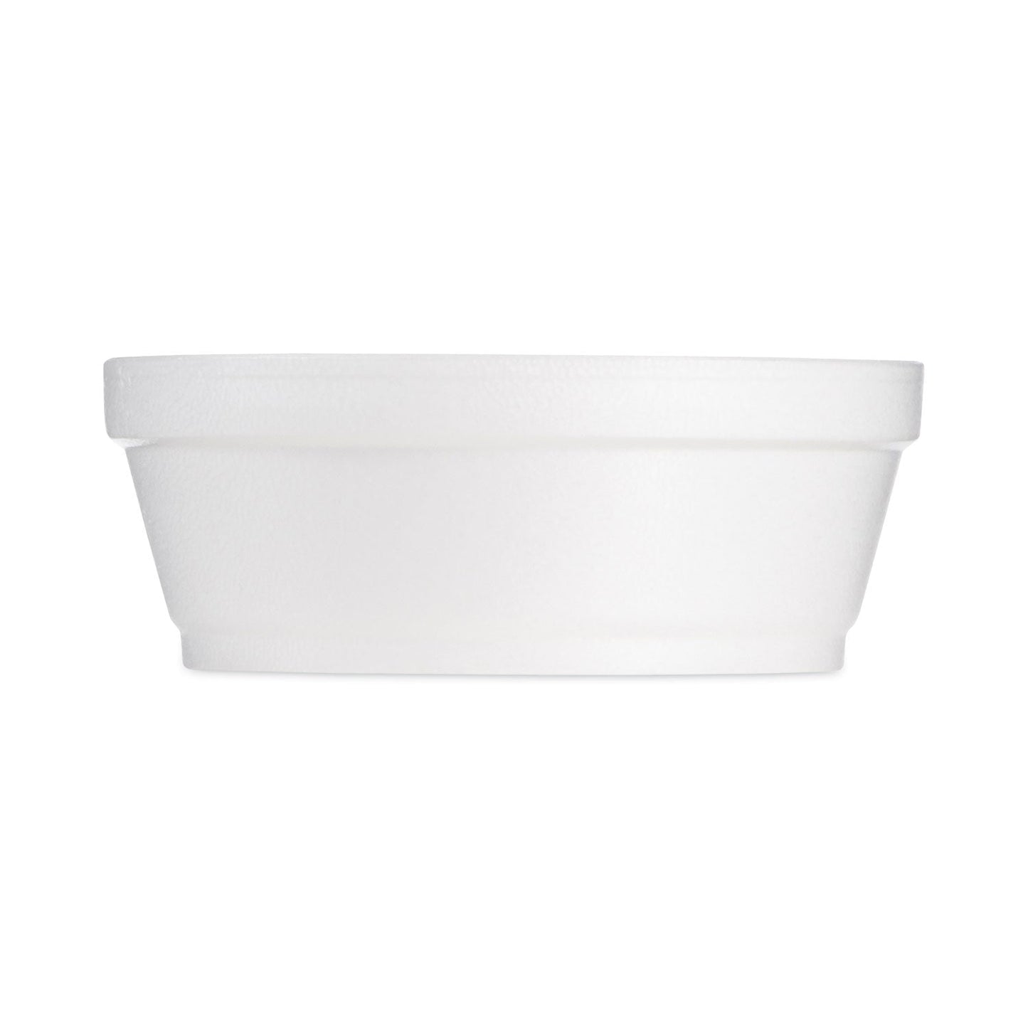 Dart Foam Container, Squat, 8 oz, 4.63" Diameter x 1.13"h, White, 500/Carton