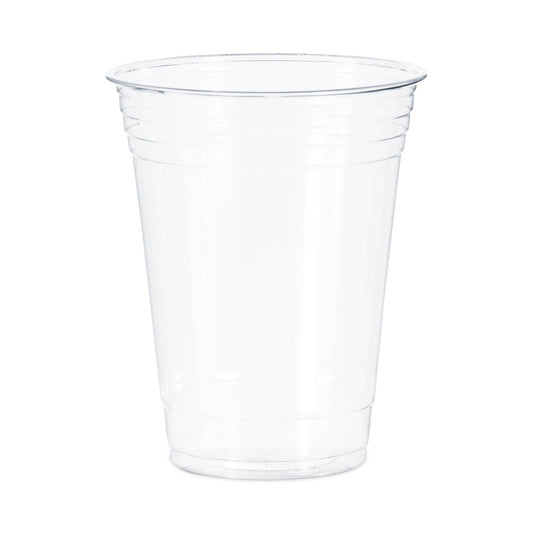 Dart Ultra Clear PET Cups, 16 oz, Squat, 50/Bag, 20 Bags/Carton