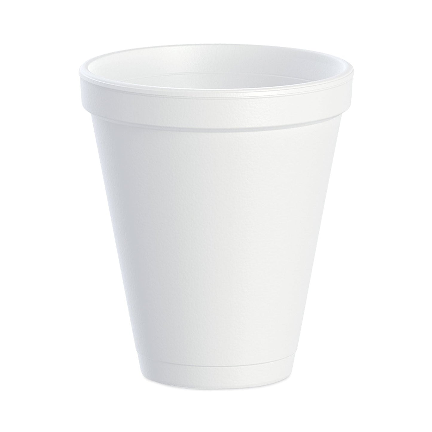 Dart Foam Drink Cups, 12 oz, White, 1,000/Carton