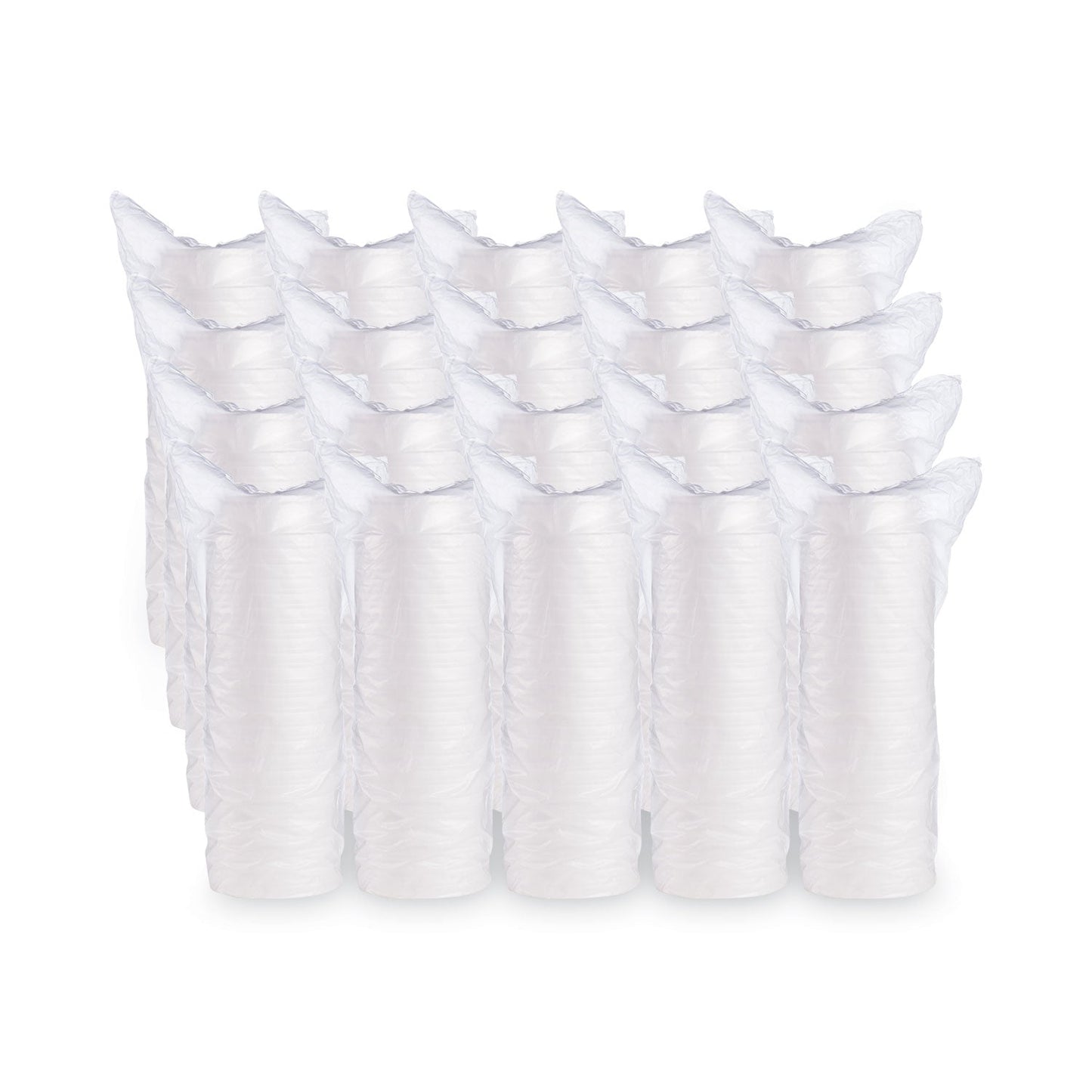 Dart Foam Container, Squat, 8 oz, 4.63" Diameter x 1.13"h, White, 500/Carton