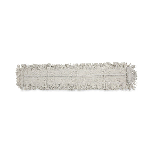 Boardwalk Mop Head, Dust, Disposable, Cotton/Synthetic Fibers, 48 x 5, White