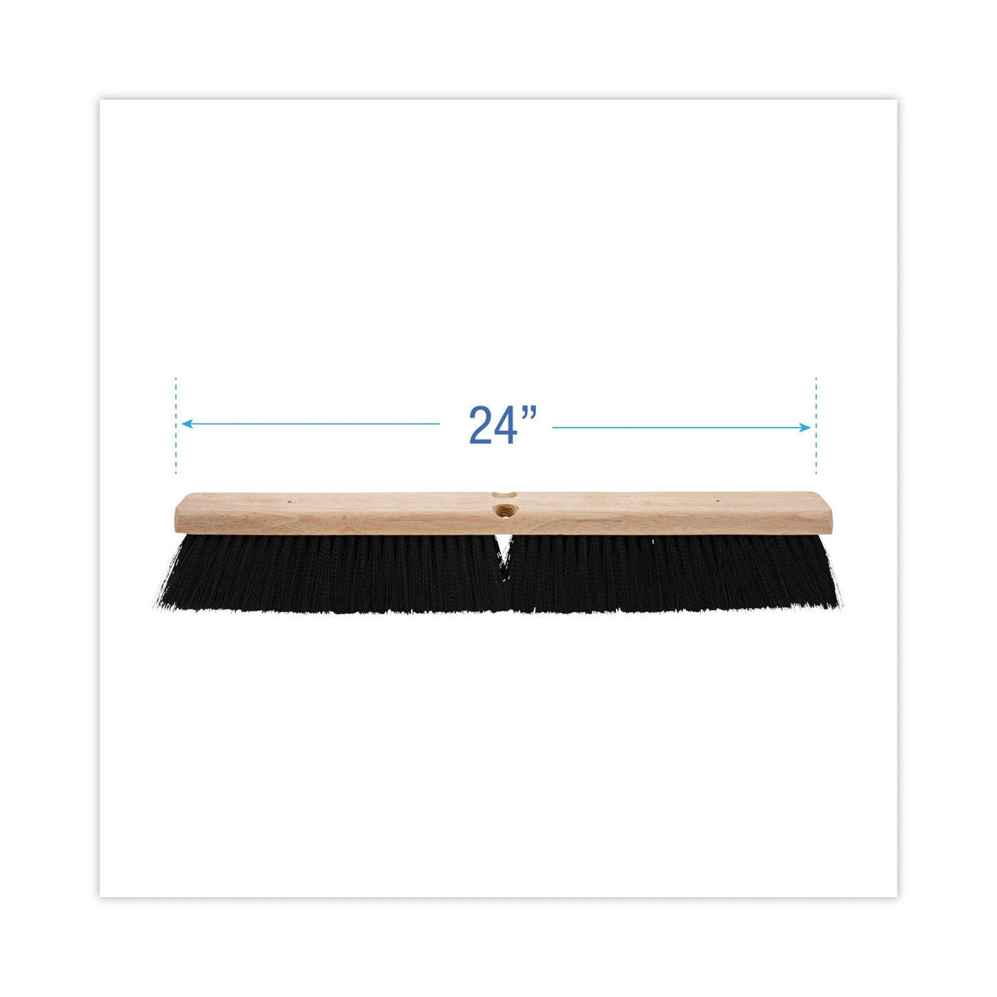 Boardwalk Floor Brush Head, 3" Black Polypropylene Bristles, 24" Brush