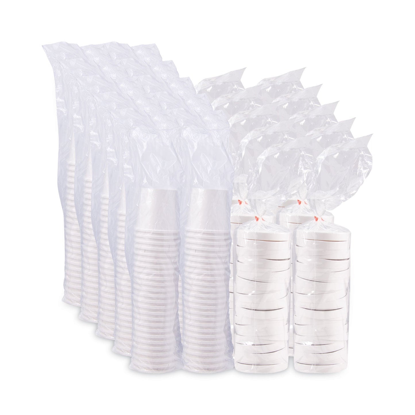 Dart Flexstyle Double Poly Food Combo Pack, 16 oz, White, Paper, 25/Pack, 10 Packs/Carton