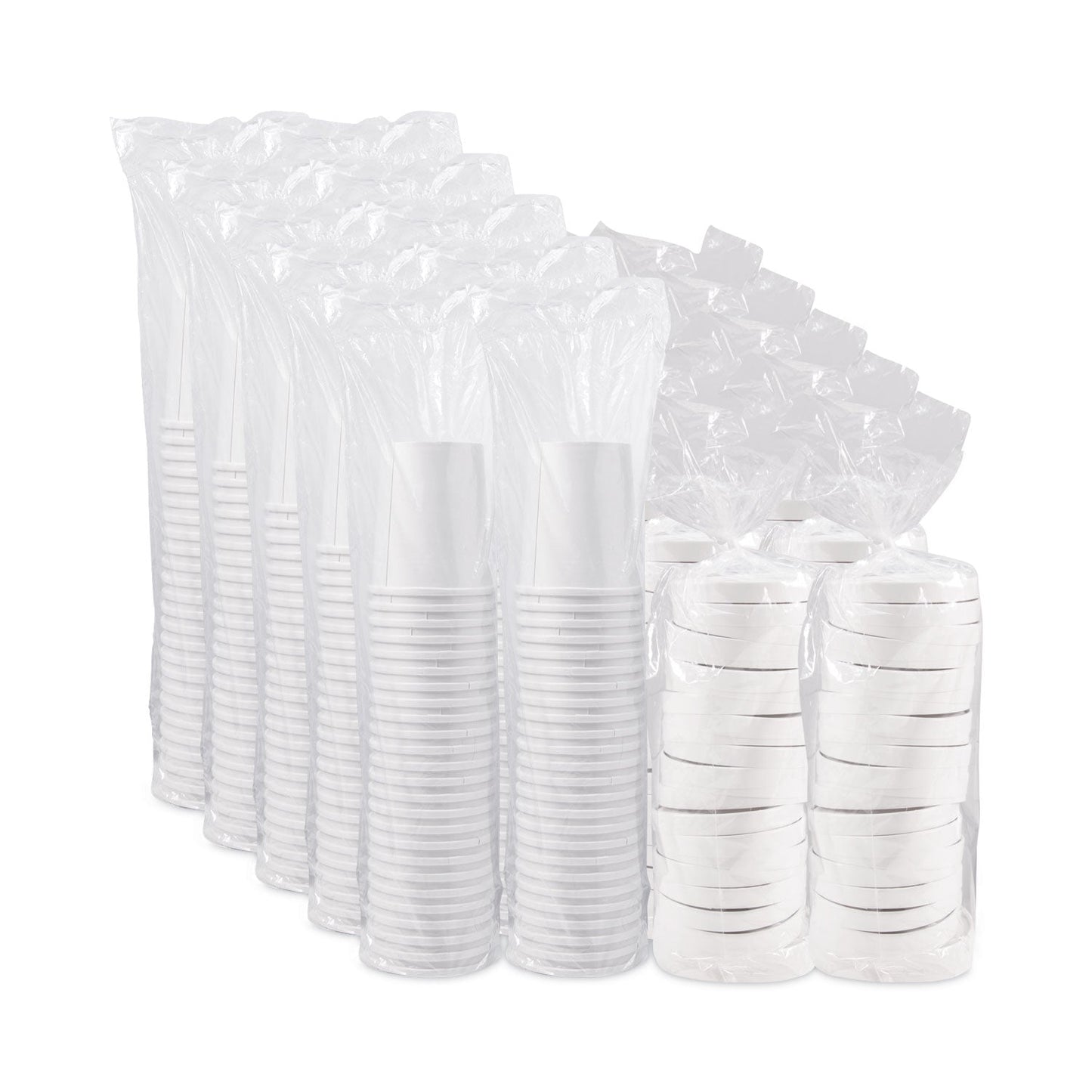 Dart Flexstyle Double Poly Food Combo Pack, 32 oz, White, Paper, 25/Pack, 10 Packs/Carton