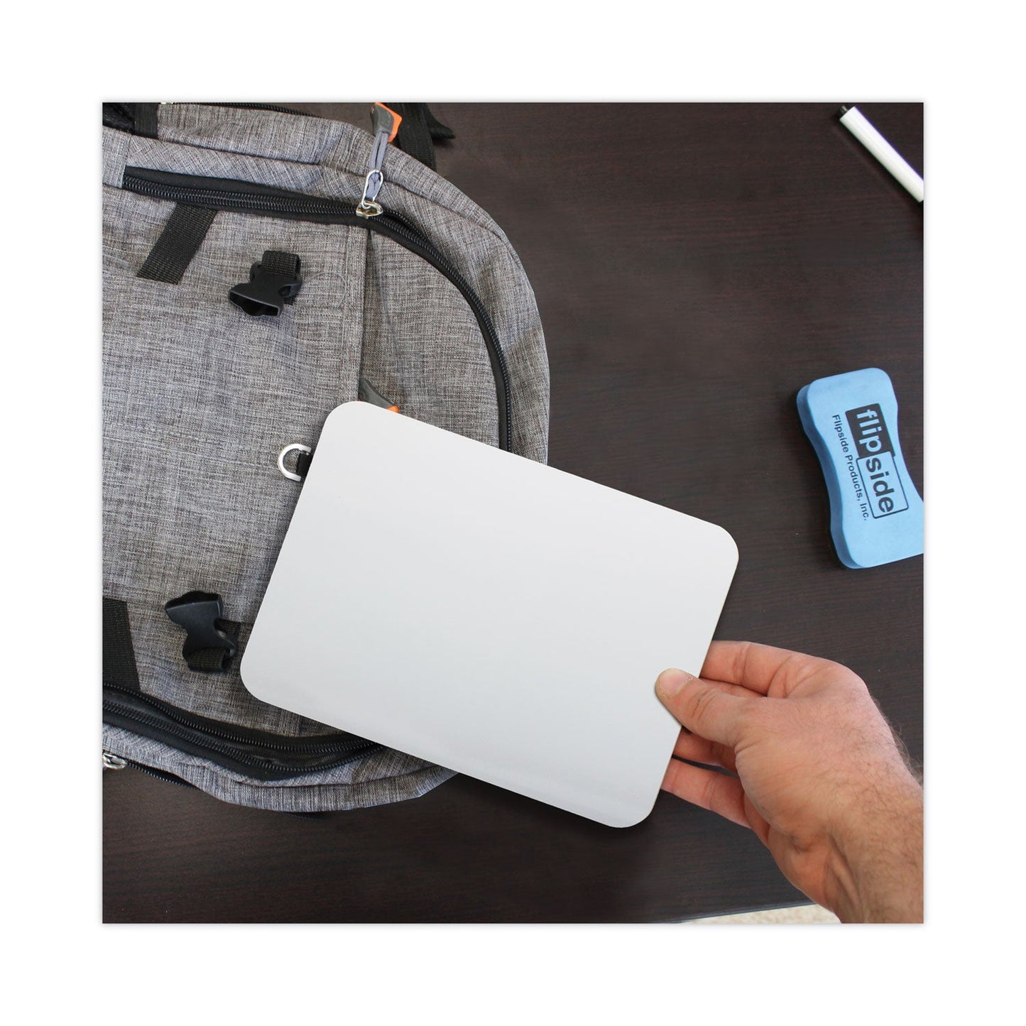 Flipside Dry Erase Board, 9 x 6, White, 24/Pack