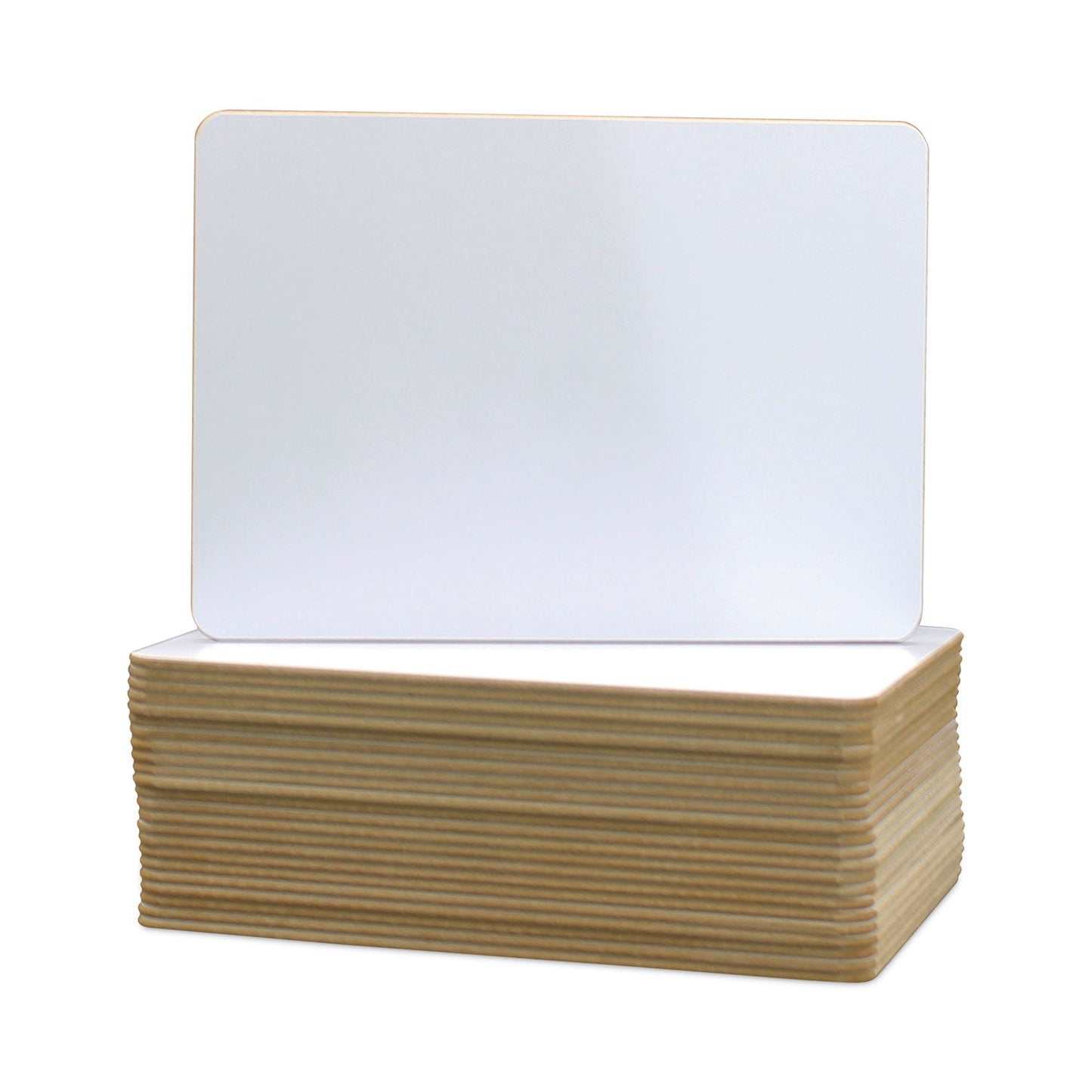 Flipside Two-Sided Dry Erase Board, 7 x 5, White Front and Back, 24/Pack