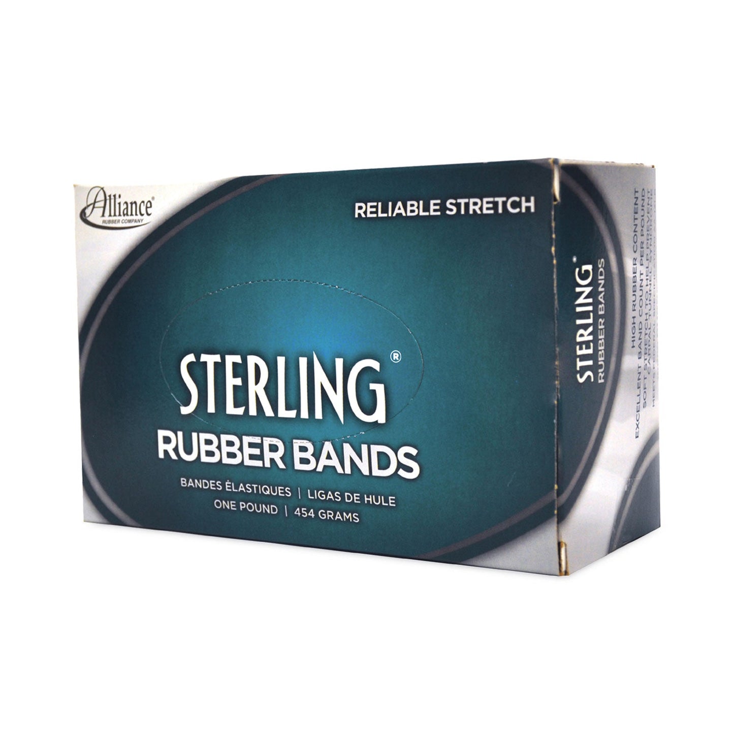 Alliance Sterling Rubber Bands, Size 31, 0.03" Gauge, Crepe, 1 lb Box, 1,200/Box