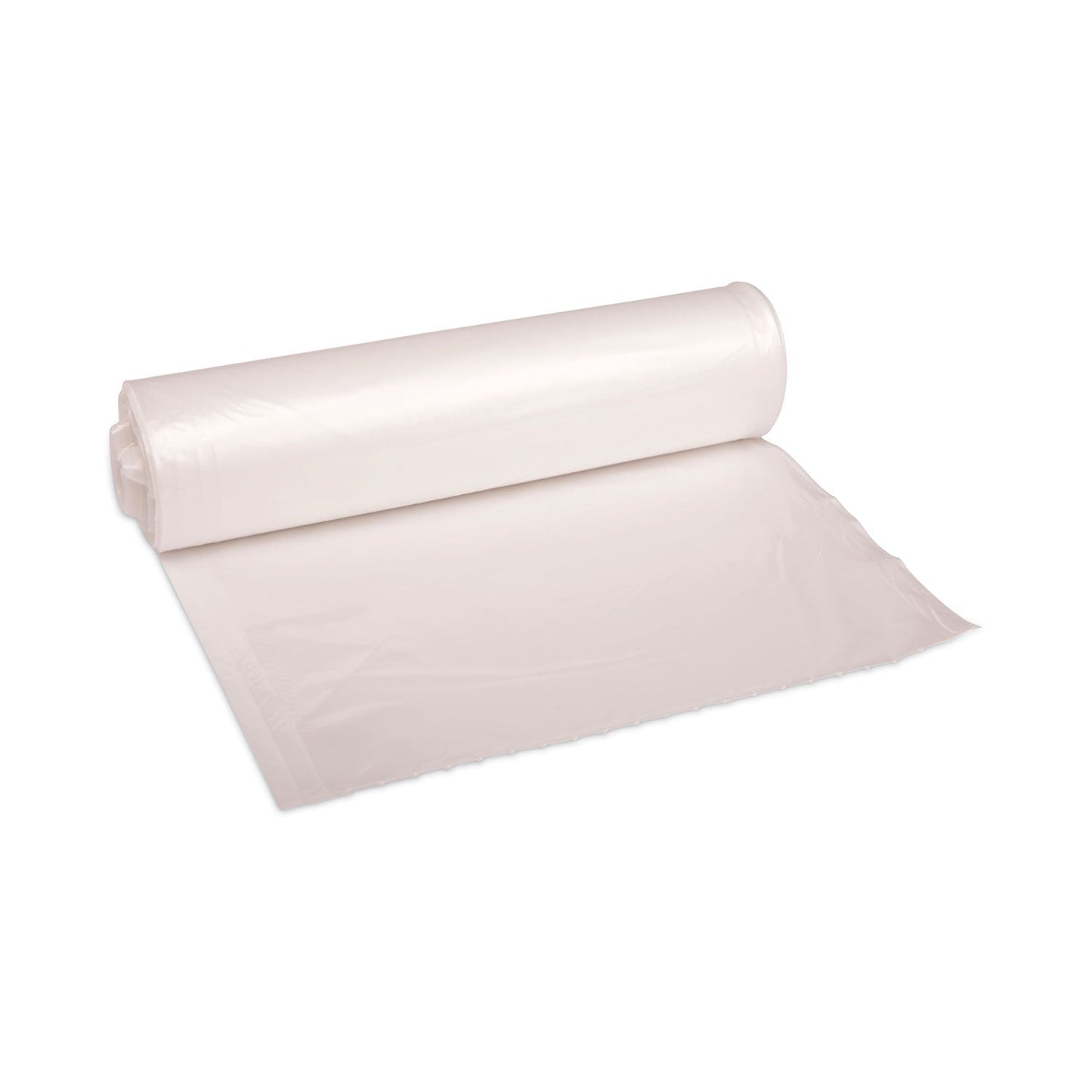 Boardwalk High Density Industrial Can Liners Coreless Rolls, 30 gal, 16 microns, 30 x 37, Natural, 20 Rolls 25 Bags