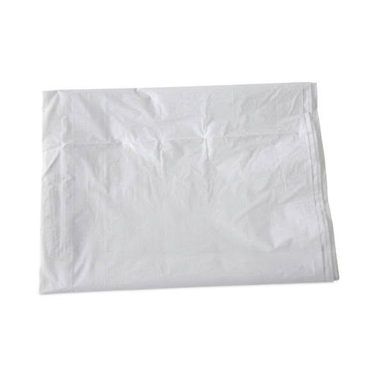 Boardwalk Linear Low Density Industrial Can Liners, 60 gal, 0.9 mil, 38 x 58, White, 100/Carton