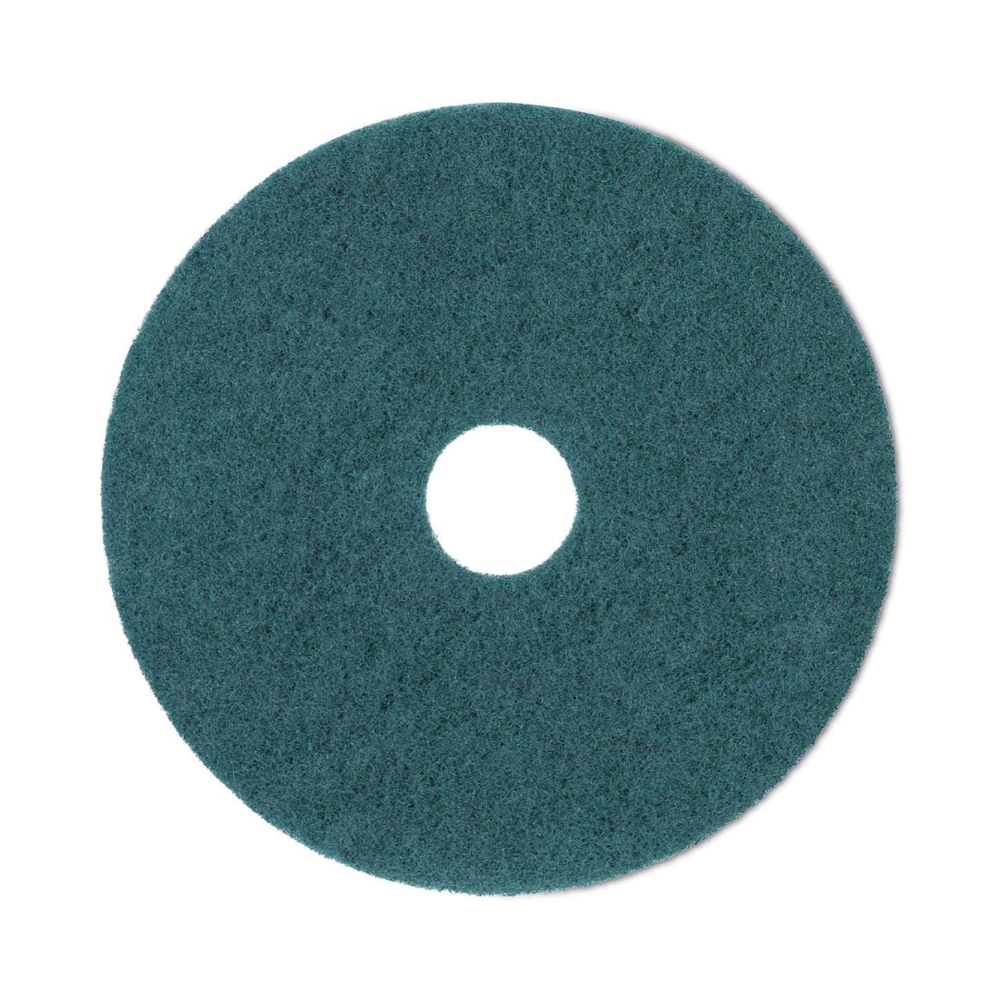 Boardwalk Heavy-Duty Scrubbing Floor Pads, 19" Diameter, Green, 5/Carton