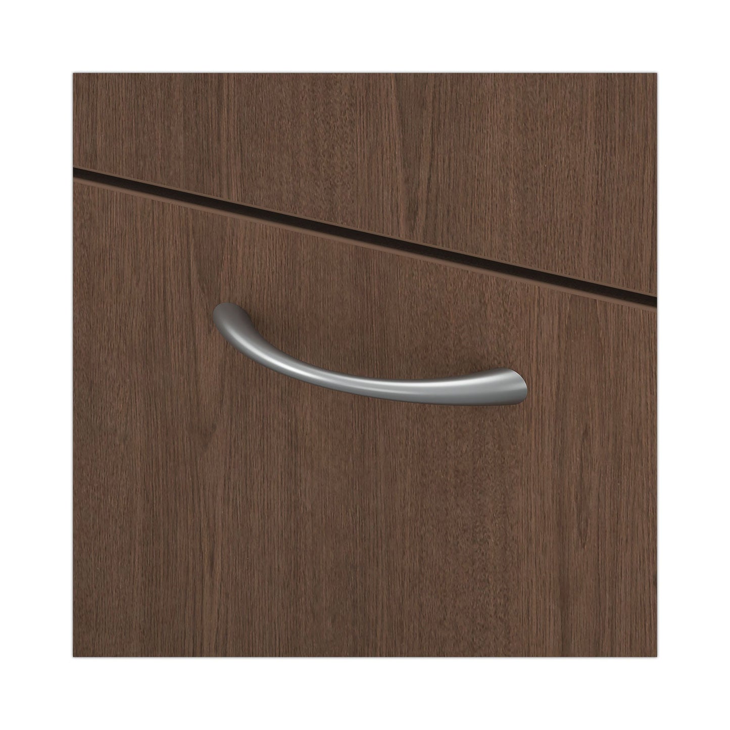 HON Mod Support Pedestal, Left or Right, 2-Drawers: Box/File, Legal/Letter, Sepia Walnut, 15" x 20" x 20"